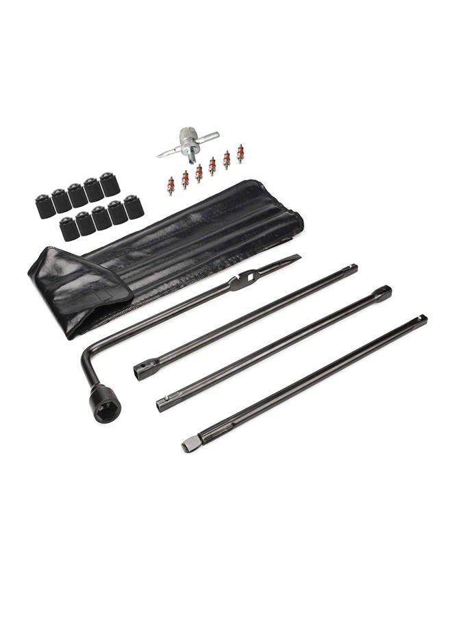 Dr.Roc عدة أدوات الإطار الاحتياطي مع مقبض رافعة الإطار الاحتياطي ومفتاح العجلات مجموعة الإطار الاحتياطي متوافقة مع شيفروليه سيلفرادو تاهو أفالانش سوبربان جي إم سي سييرا يوكون 1999-2019 كاديلاك إسكاليد 2002-2018 - Image 1